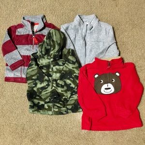 Bundle of 18mos fleece jackets